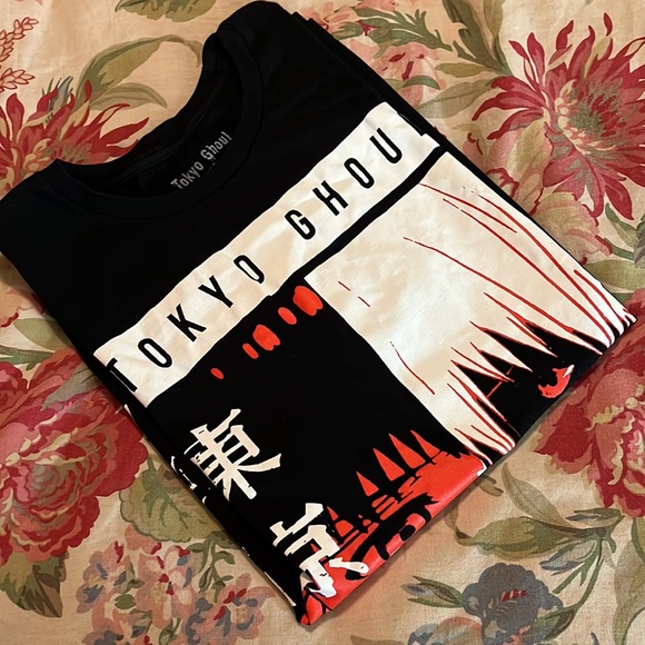 Vintage TOKYO GHOUL Size Large FunImation Graphic Tee Shirt Japan Anime NEW - Picture 11 of 12